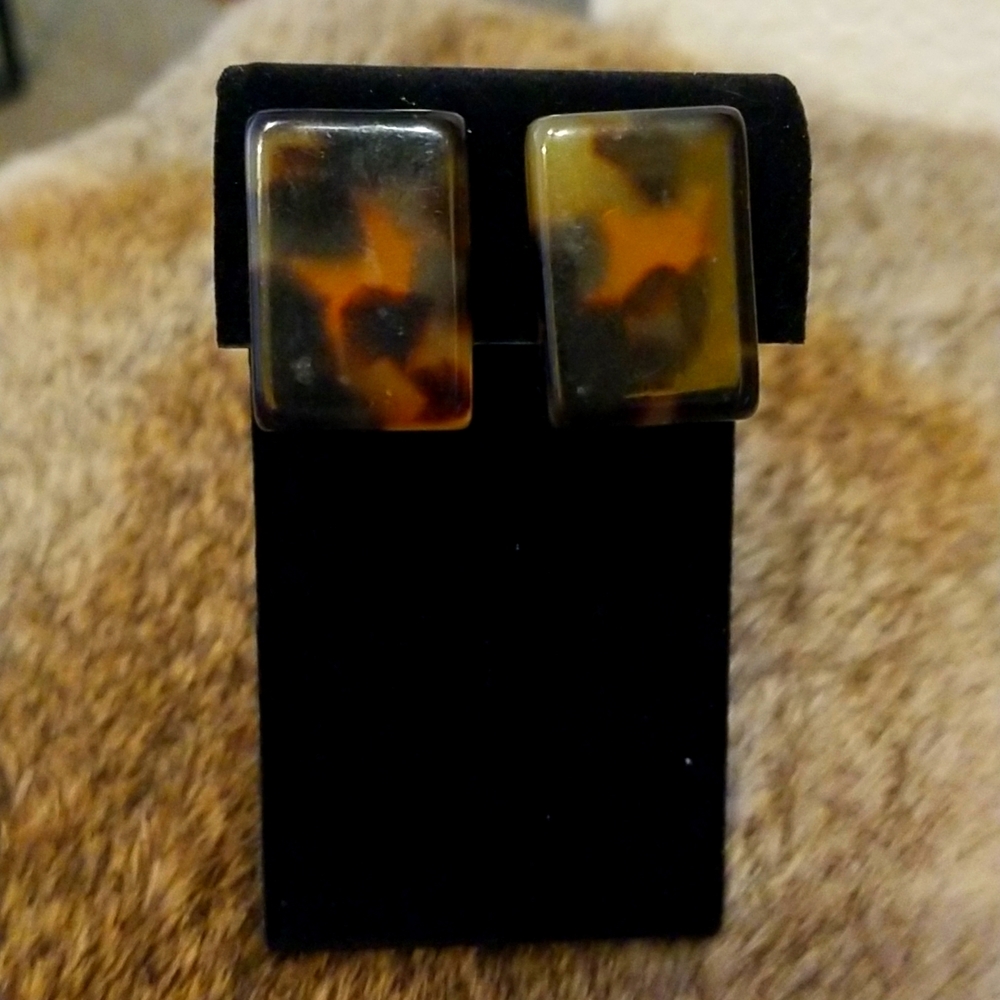 Tortoiseshell Earrings - image 1